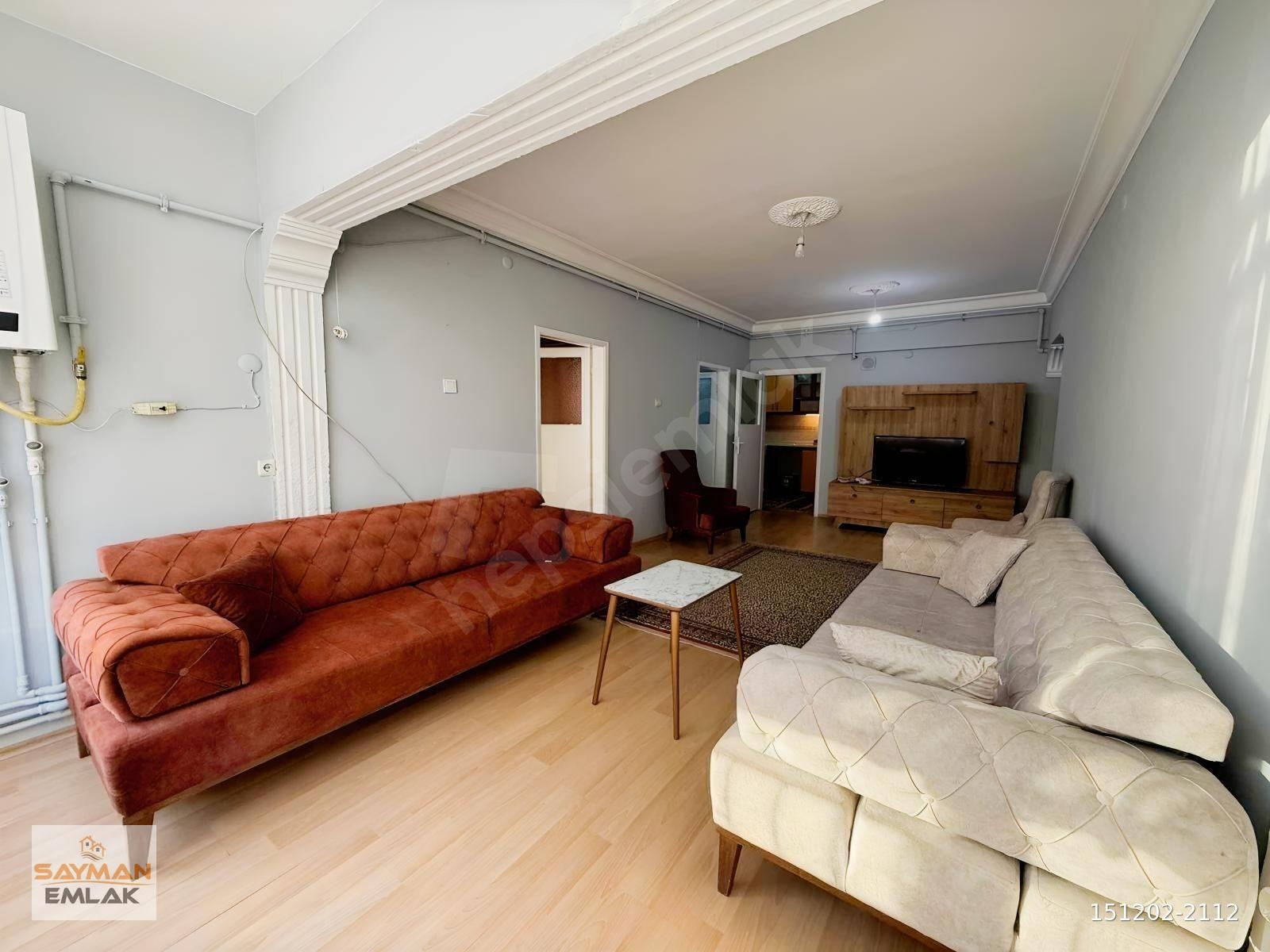 SAYMAN'DAN KÜTAHYA MERKEZDE KİRALIK ARAKAT EŞYALI 3+1 DAİRE