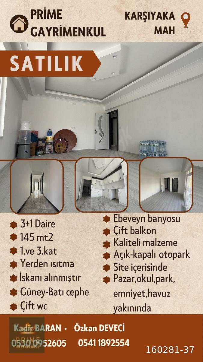 PRİME GAYRİMENKUL’DAN Karşıyaka mah. Satılık Daire