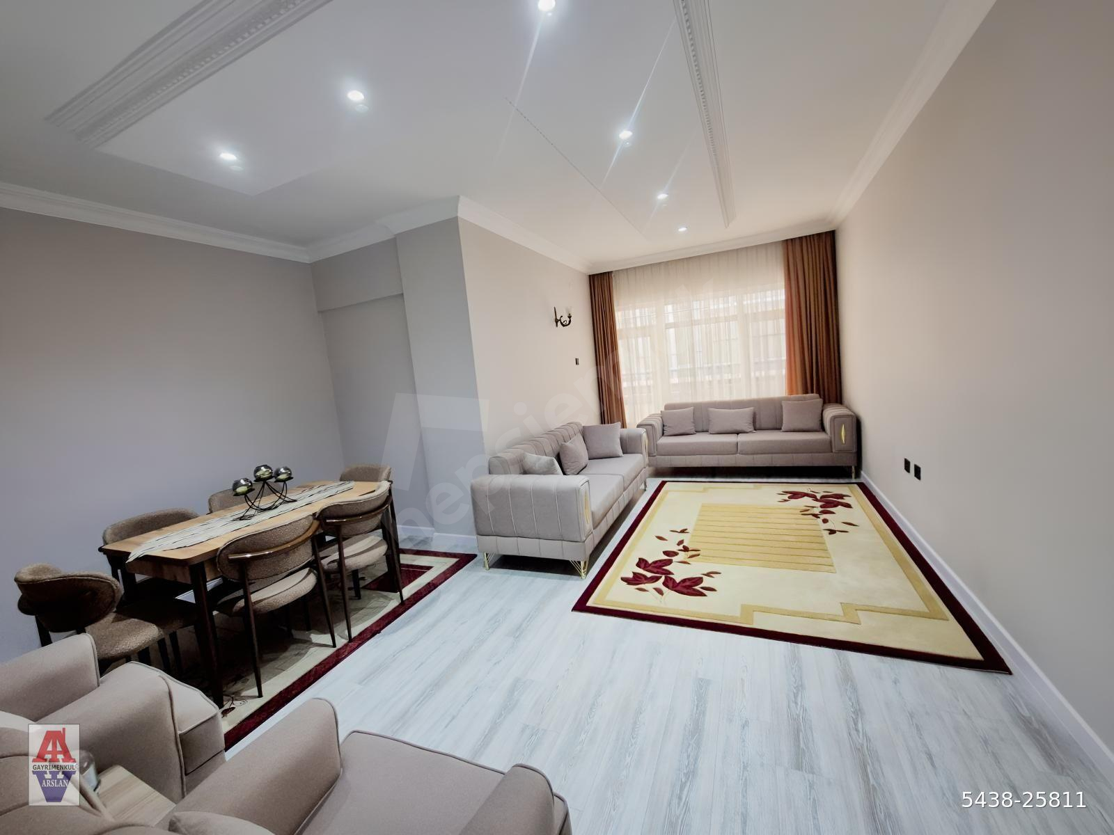Arslan'dan 3+1 salon bağımsız ortak katta full yapılı Çetin emeç