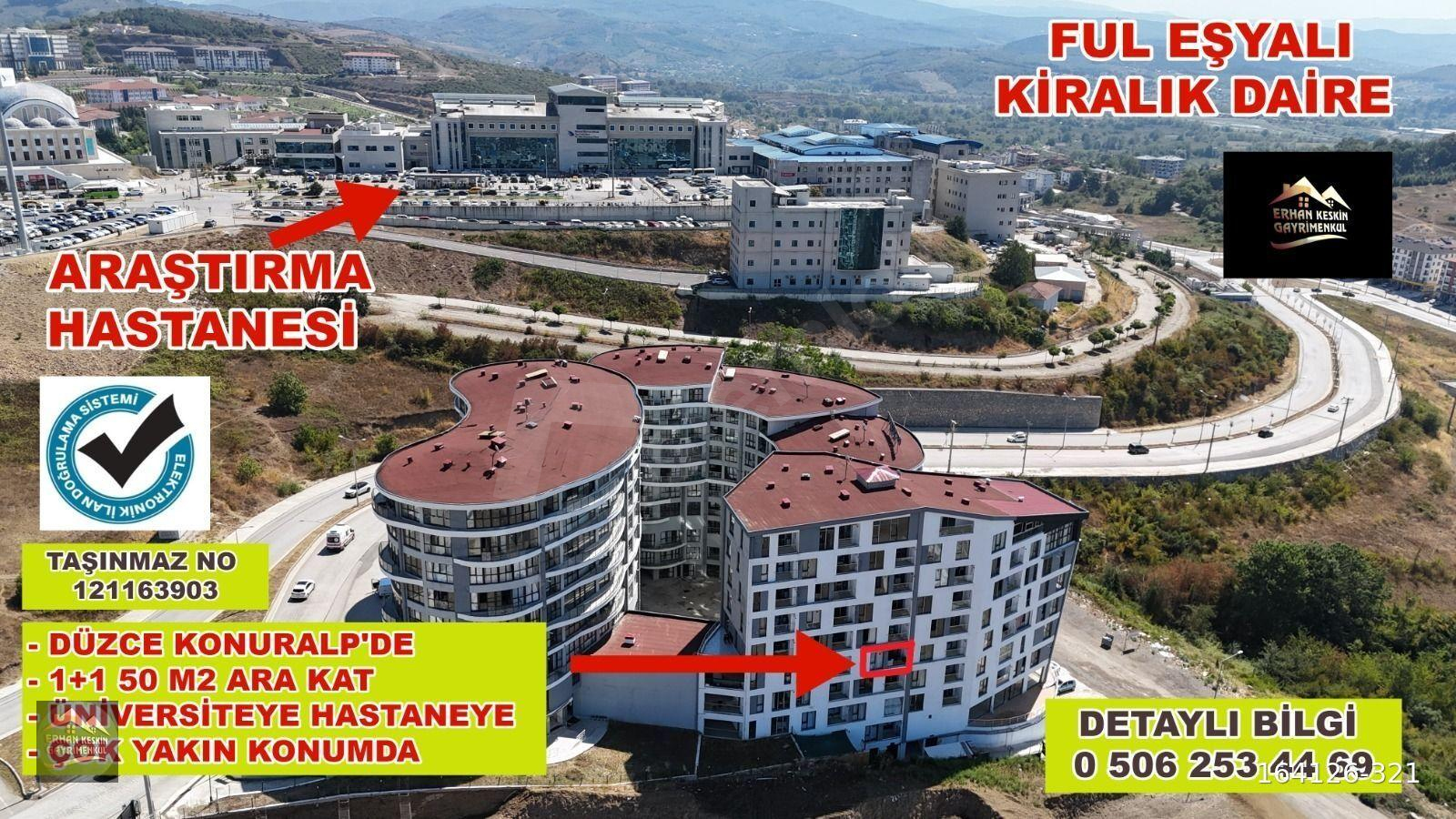 DEPOZİTOSUZ DÜZCE KONURALP VADİ 1923 SİTESİN'DE KİRALIK DAİRE