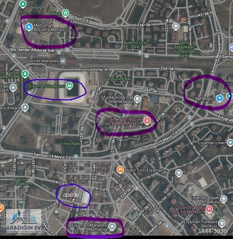 ERYAMAN Yapılı Bakımlı Satılık ÇATI KATINDA ÇİFT TERASLI DUBLEKS 4+1