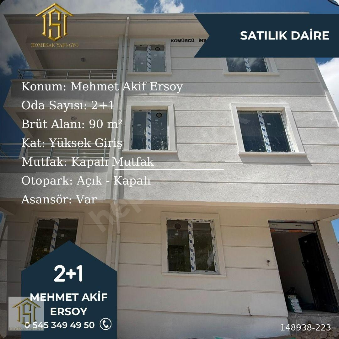 MEHMET A.ERSOY MAHALLESİ SATILIK 2+1 DAİRE- HOMESAK best choice.