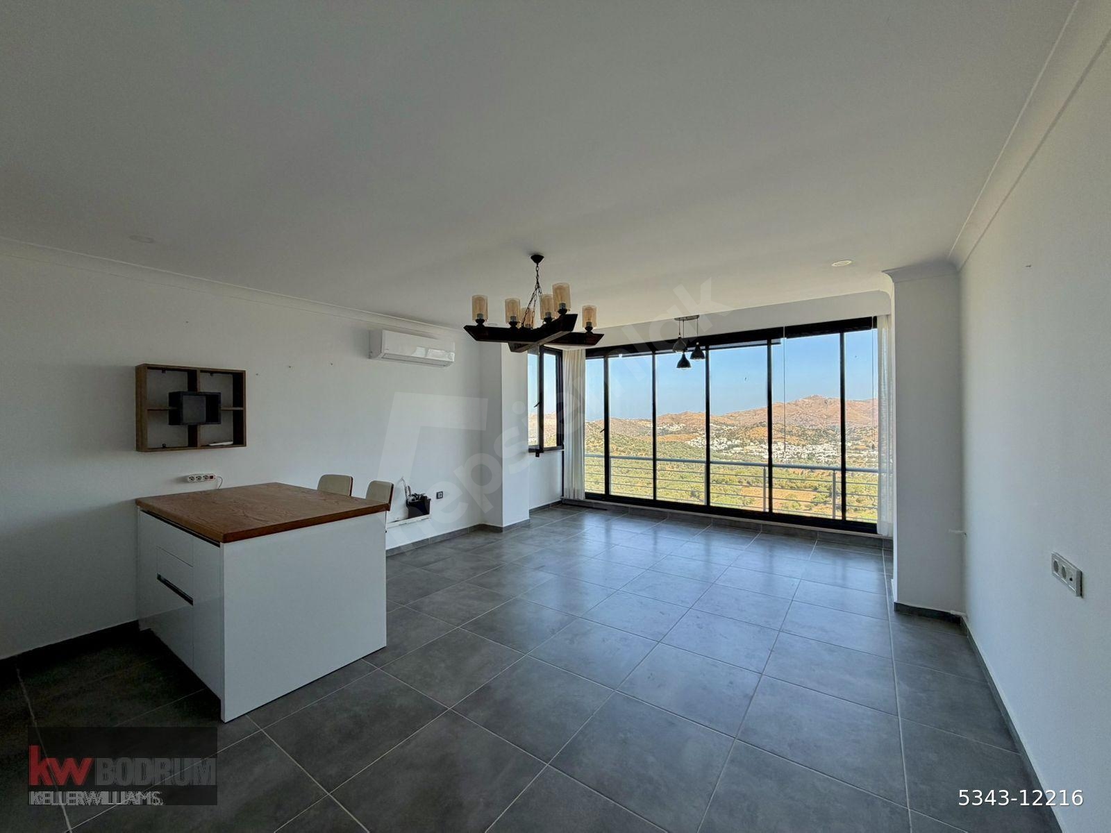 Bodrum Bağla İdealtownda Kesintisiz Manzaralı Ekstra Yapılı Köşe Konumlu 2+1 Daire