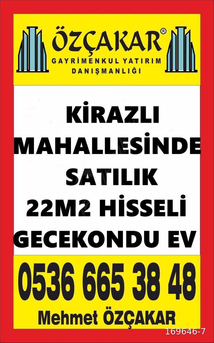 KİRAZLI MAHALLESİNDE SATILIK 22M2 HİSSEYE SAHİP GECEKONDU EV