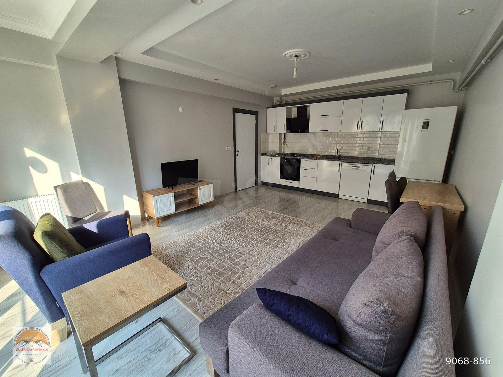 Lüleburgaz Merkezde Modern, Eşyalı 1+1 Kiralık Daire, Merkezi Konumda, 2021 Yapımı