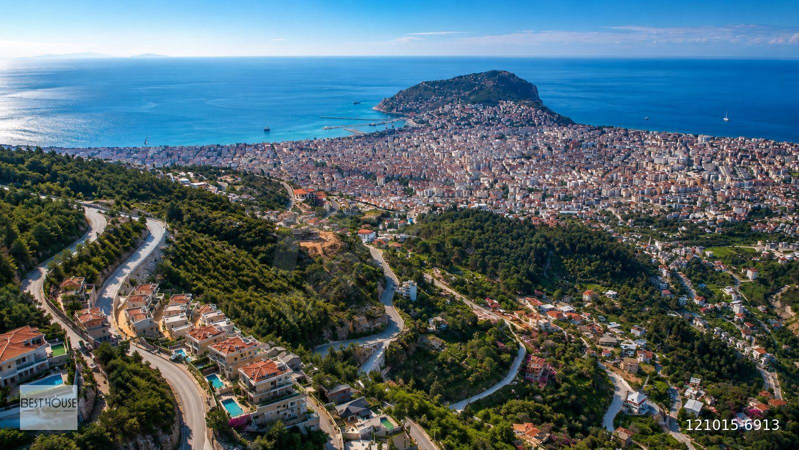 ALANYA BEKTAŞ 4+1 FUL DENİZ VE KALE MANZARALI SATILIK MUHTEŞEM PENTHOUSE