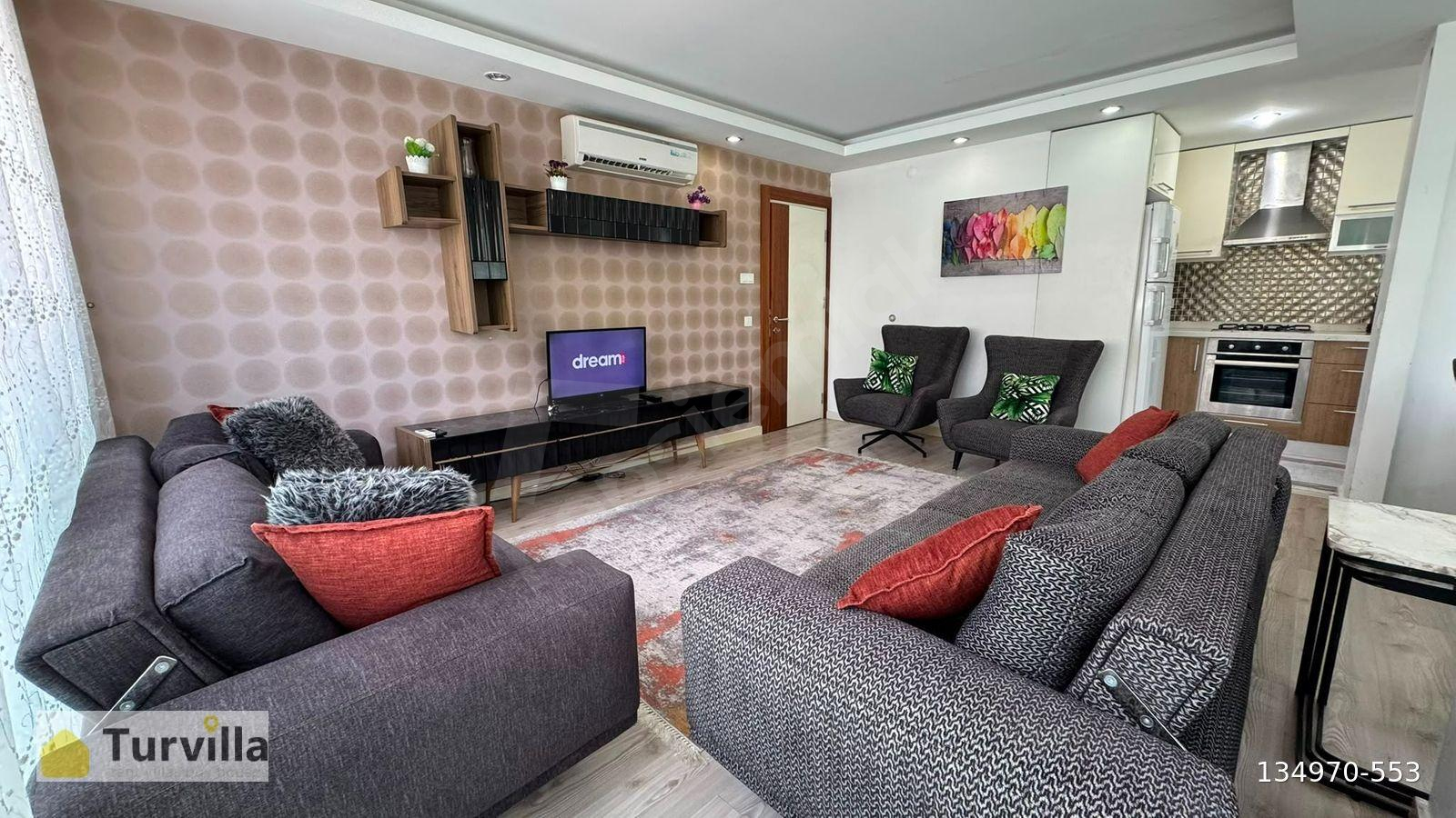 TURVİLLA'DAN KONYAALTI HURMA'DA KİRALIK 1+1 EŞYALI DAİRE