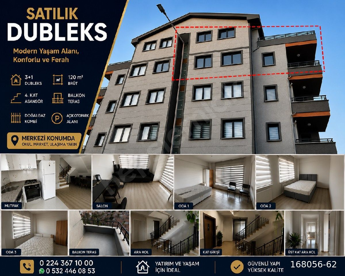 PUSULA GAYRİMENKULDEN GÖRÜKLEDE SATILIK 4+1 DUBLEKS