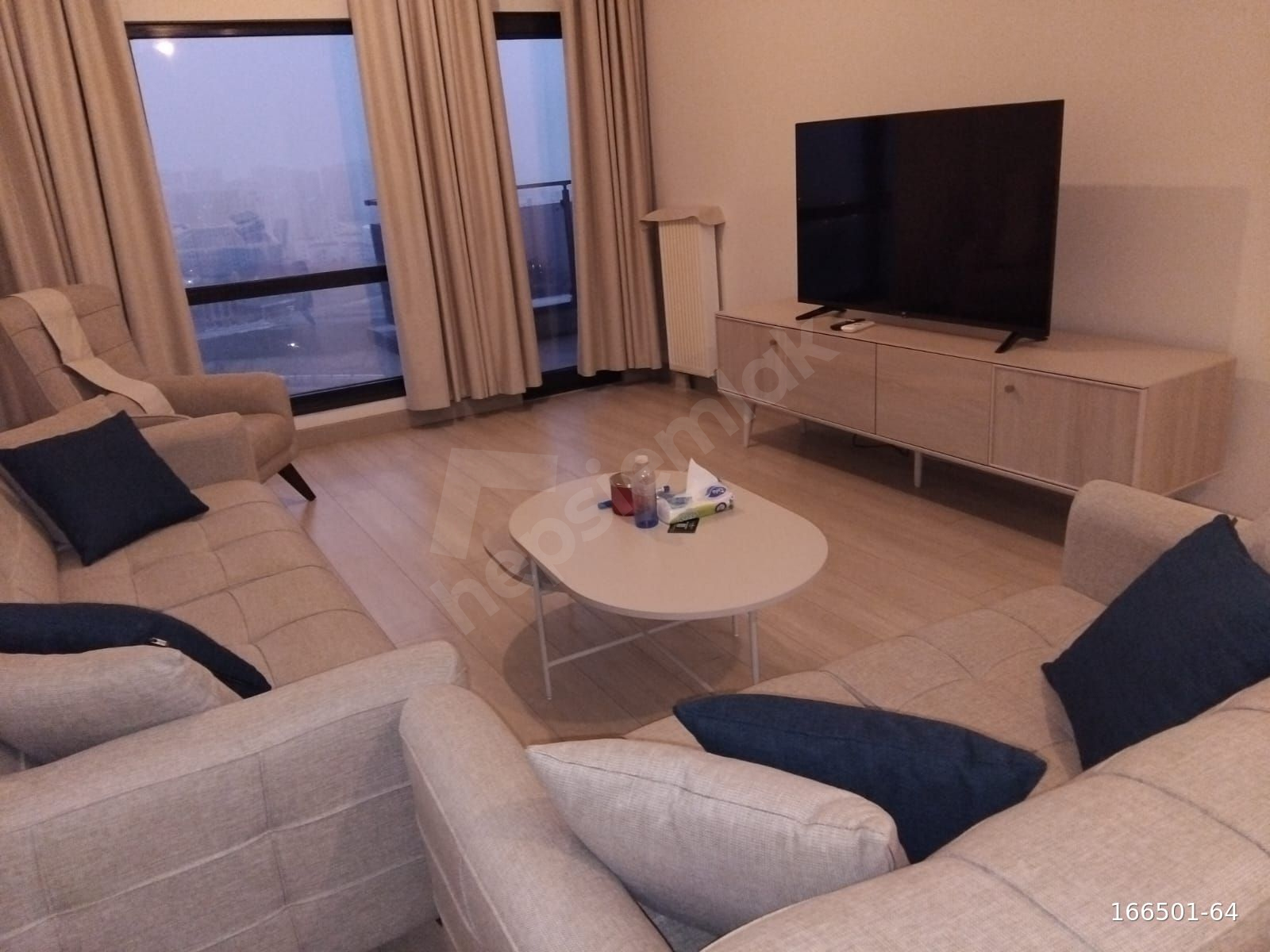 Ispartakule Emlakkonut evleri eşyalı 3+1 kiralık daire