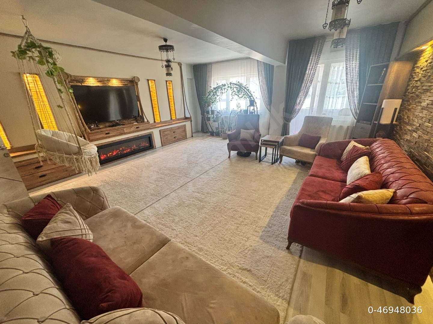 Emsalsiz Merkezde | Geniş | Masrafsız | Krediye Uygun | 3.5 + 1 180 m² Teraslı Dubleks