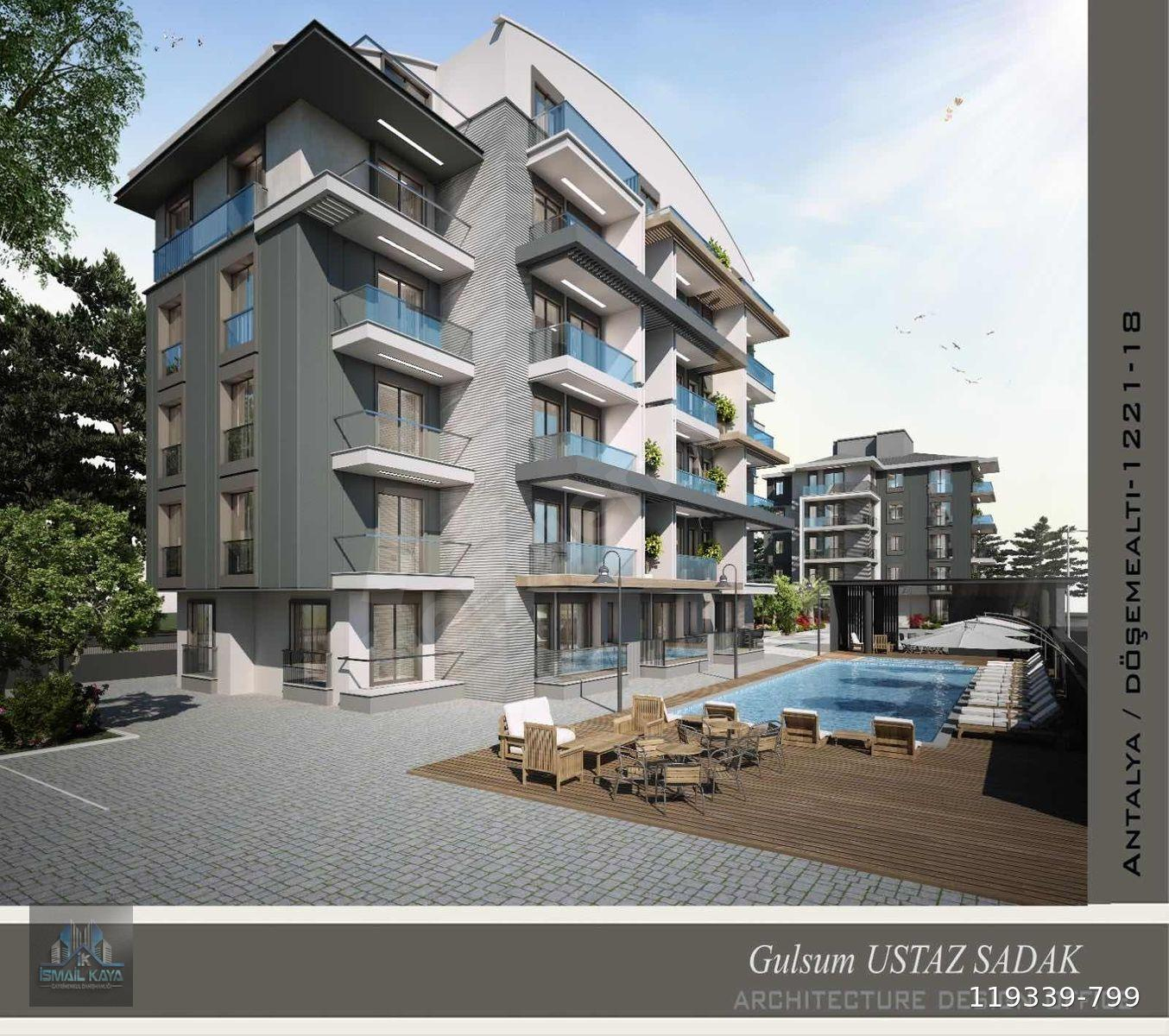 DÖŞEMEALTI BAHÇEYAKADA PRESTİJLİ SİTE İÇERİSİNDE SATILIK 1+1