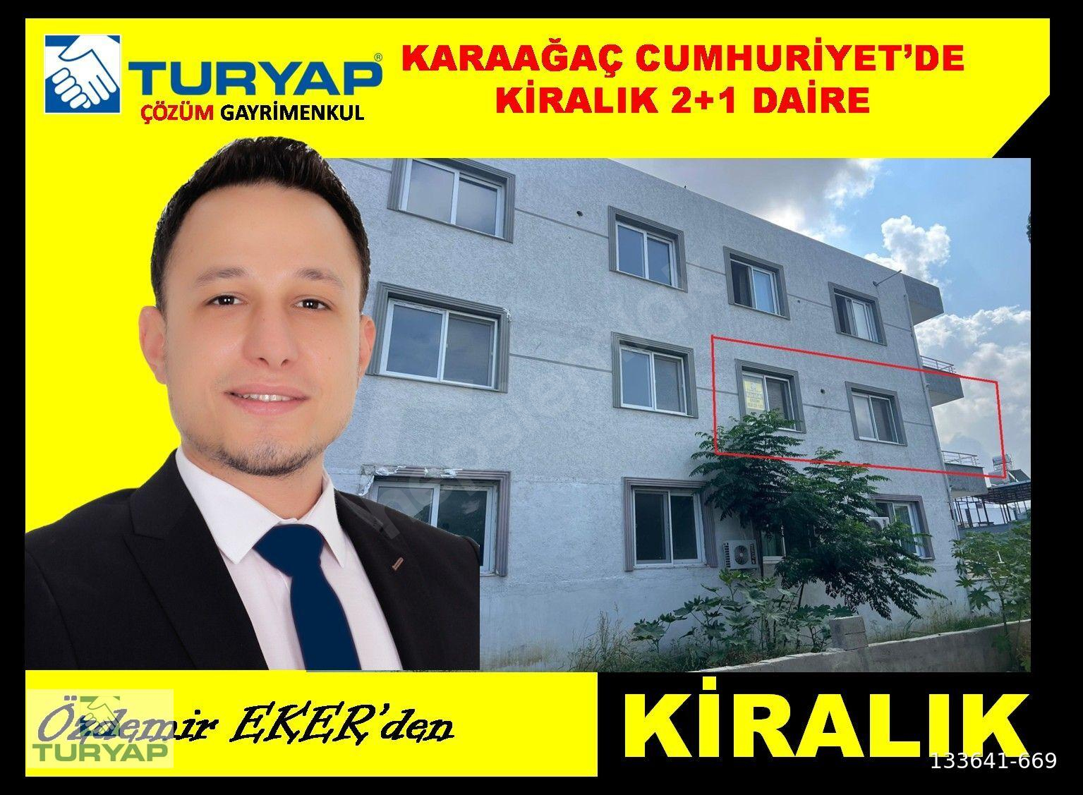 KARAAĞAÇ CUMHURİYET'DE KİRALIK 2+1 DAİRE