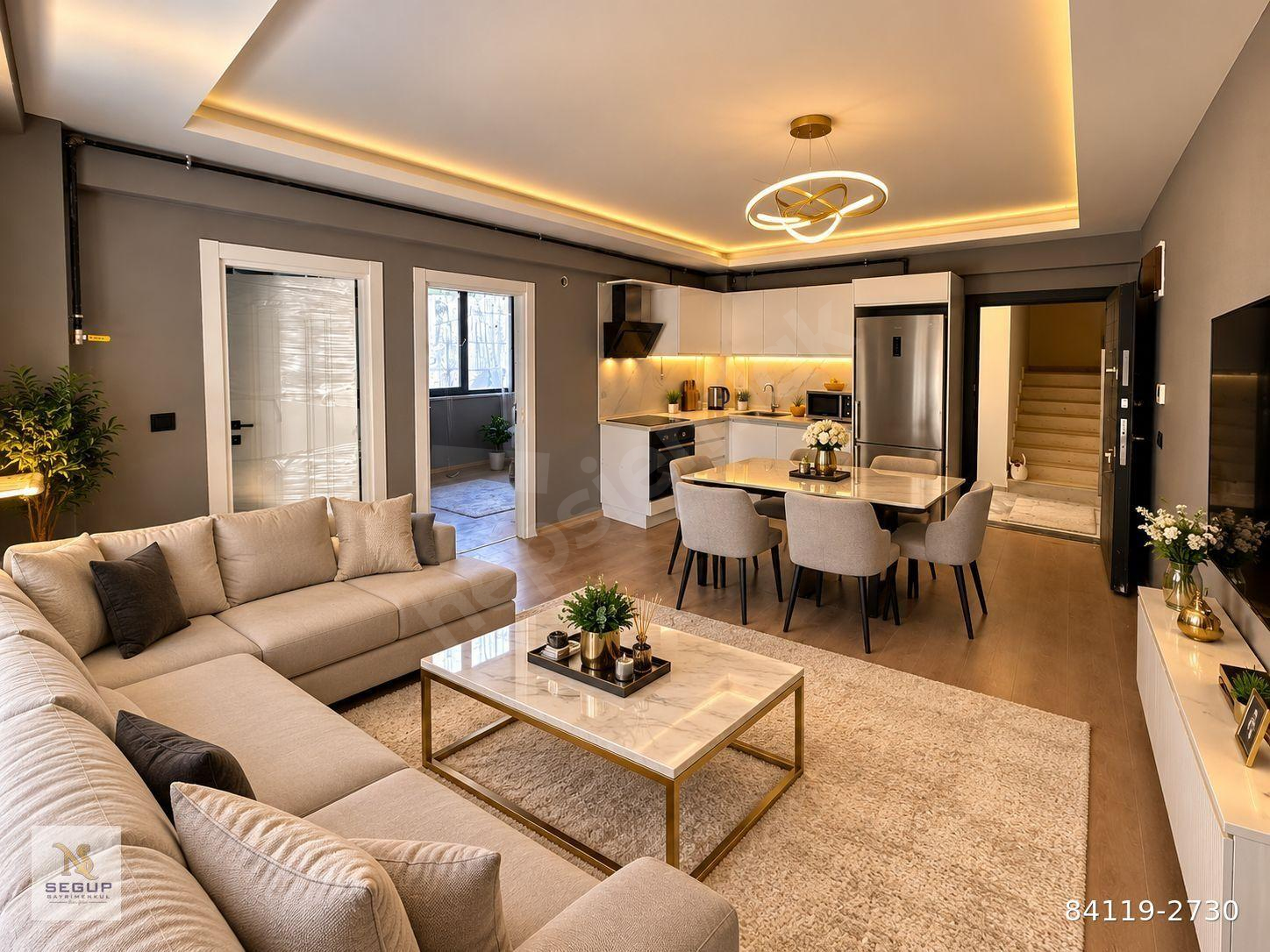 SEGUP AYŞEGÜLDEN ACİL FIRSAT PELİTKÖYDE LÜKS İSKANLI 1+1 DAİRE
