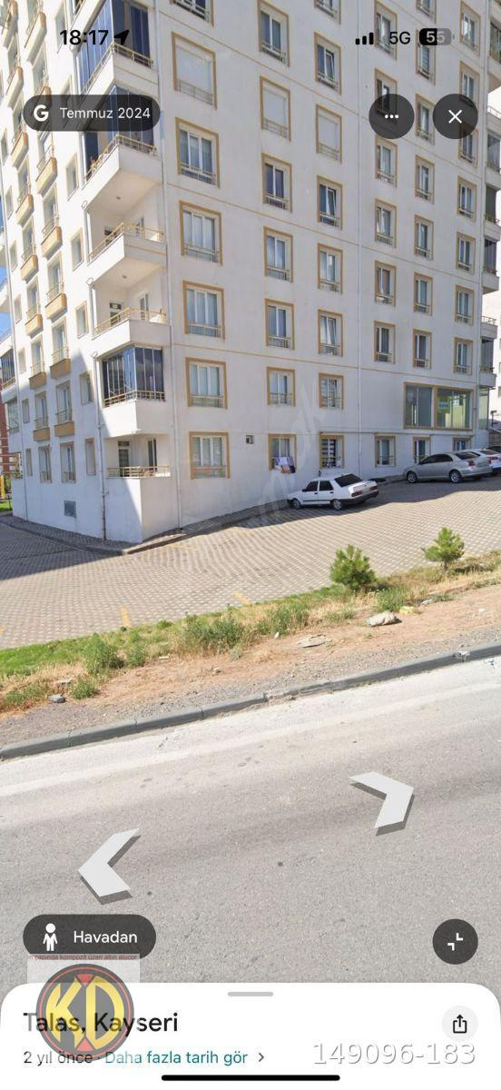 TALAS MEVLAN MAH SATLIK EŞYALI 1+1 ODALI MERKEZI ISTMA MESKENLI