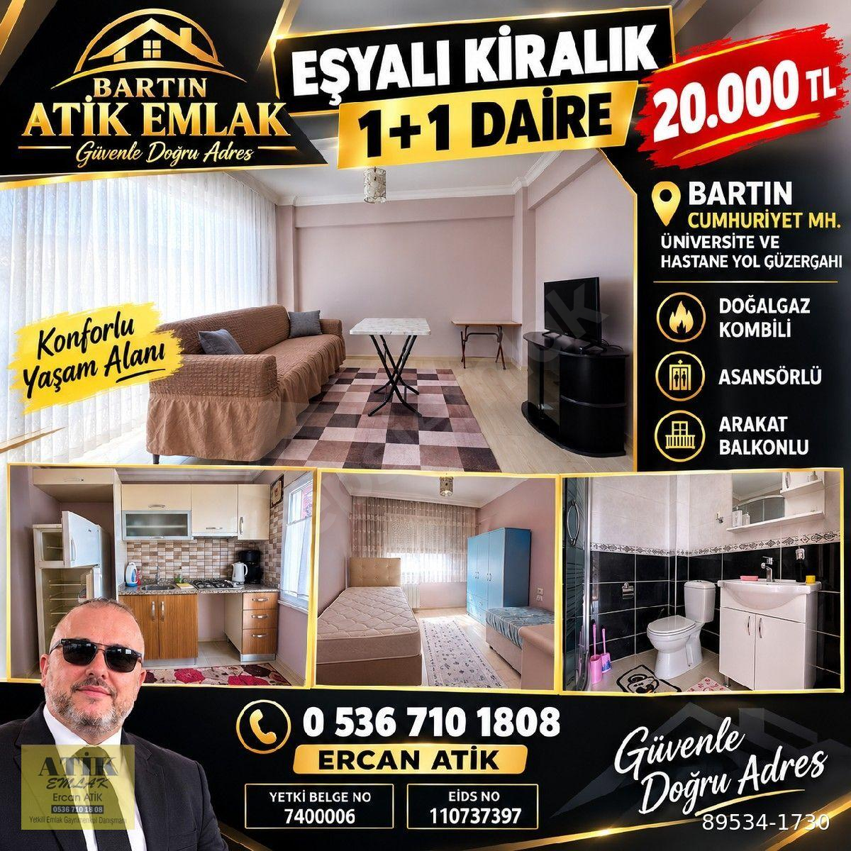 HASTANE VE ÜNİVERSİTE YOL GÜZERGAHI EŞYALI KİRALIK 1+1 DAİRE