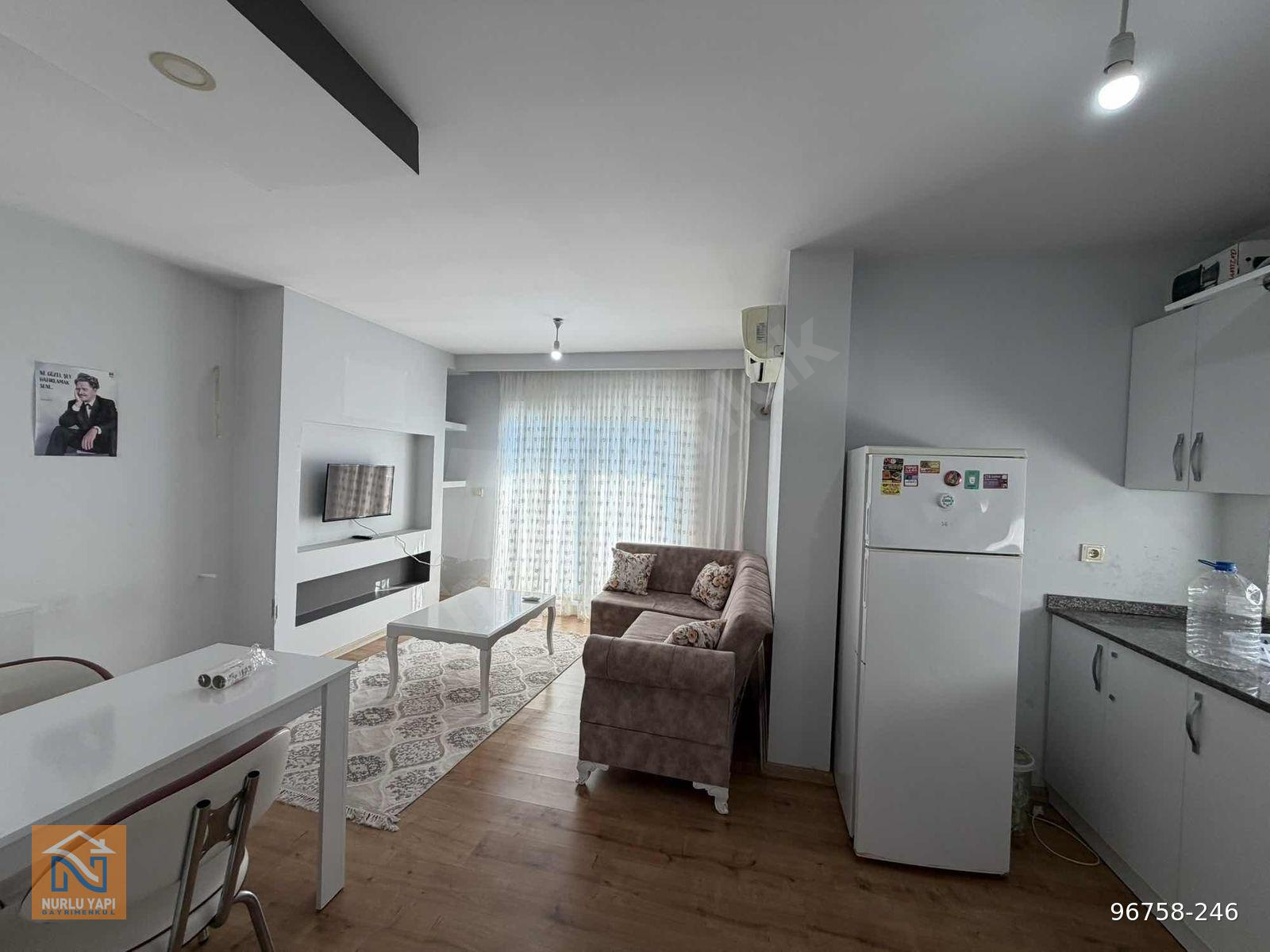 NURLU GAYRİMENKULDEN REYYAN CADDESİNDE 1+1 EŞYALI KİRALIK DAİRE