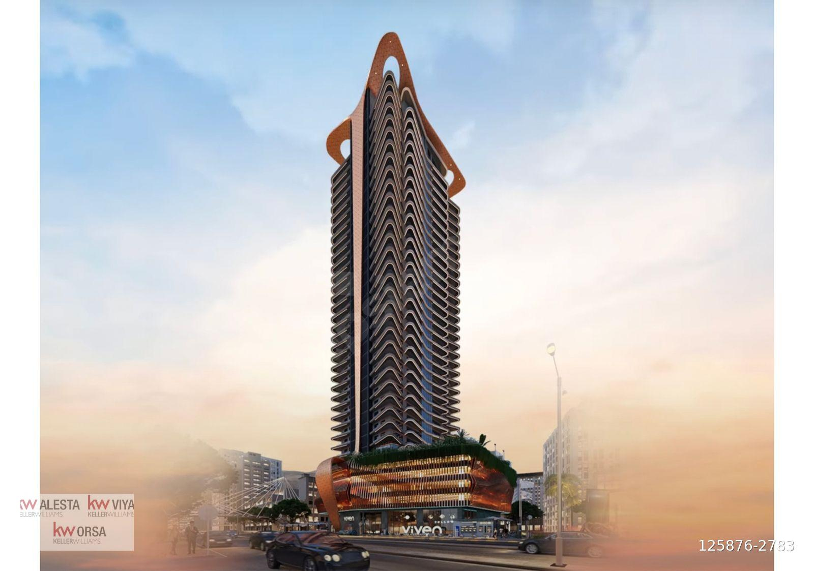 Viven Tower, 26. Kat, 1+1, Köşe Daire