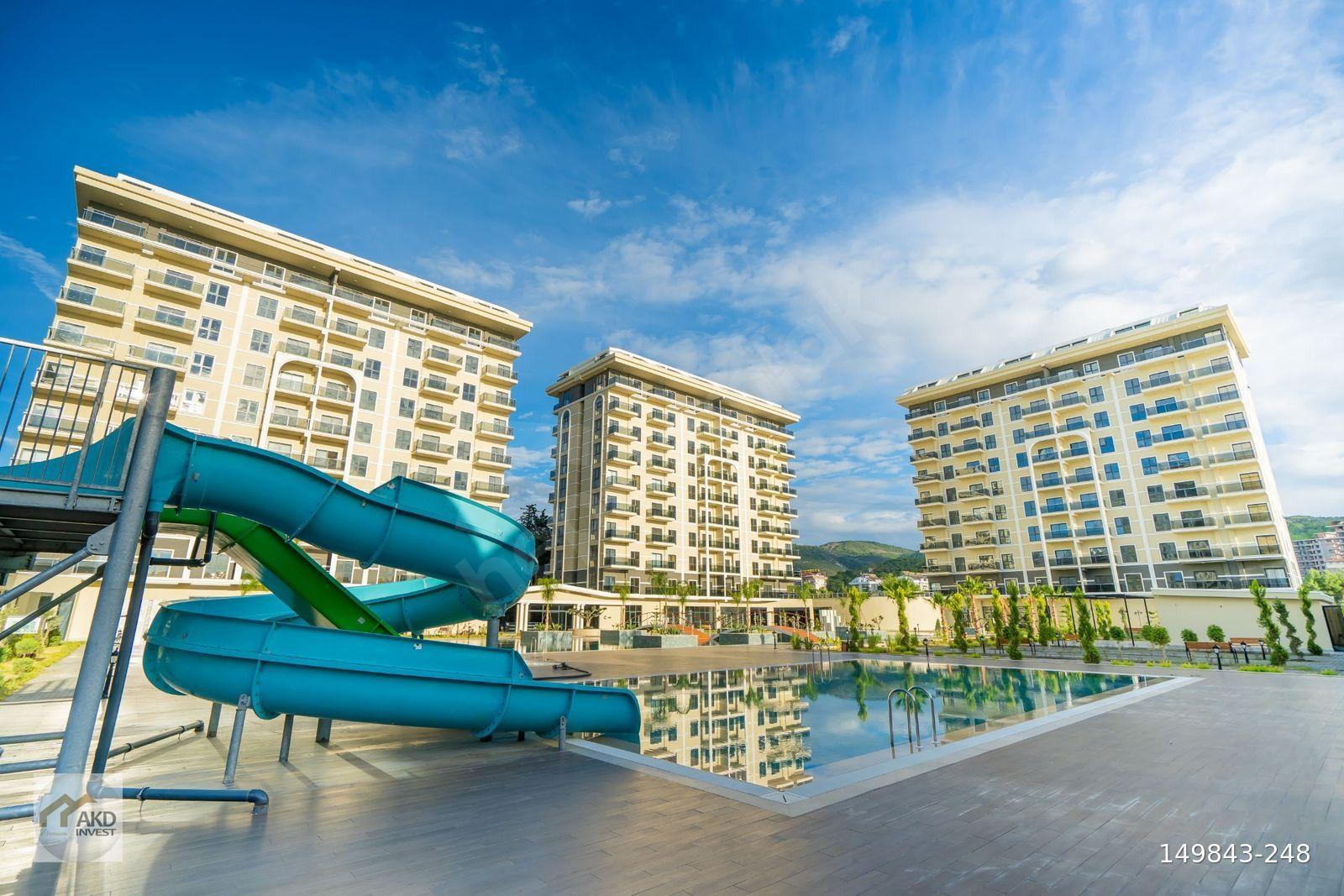 DEMİRTA'TA SATILIK 1+1 DENİZ VE HAVUZ MANZARALI DAİRE OTEL KONSEPTİNDE SİTE
