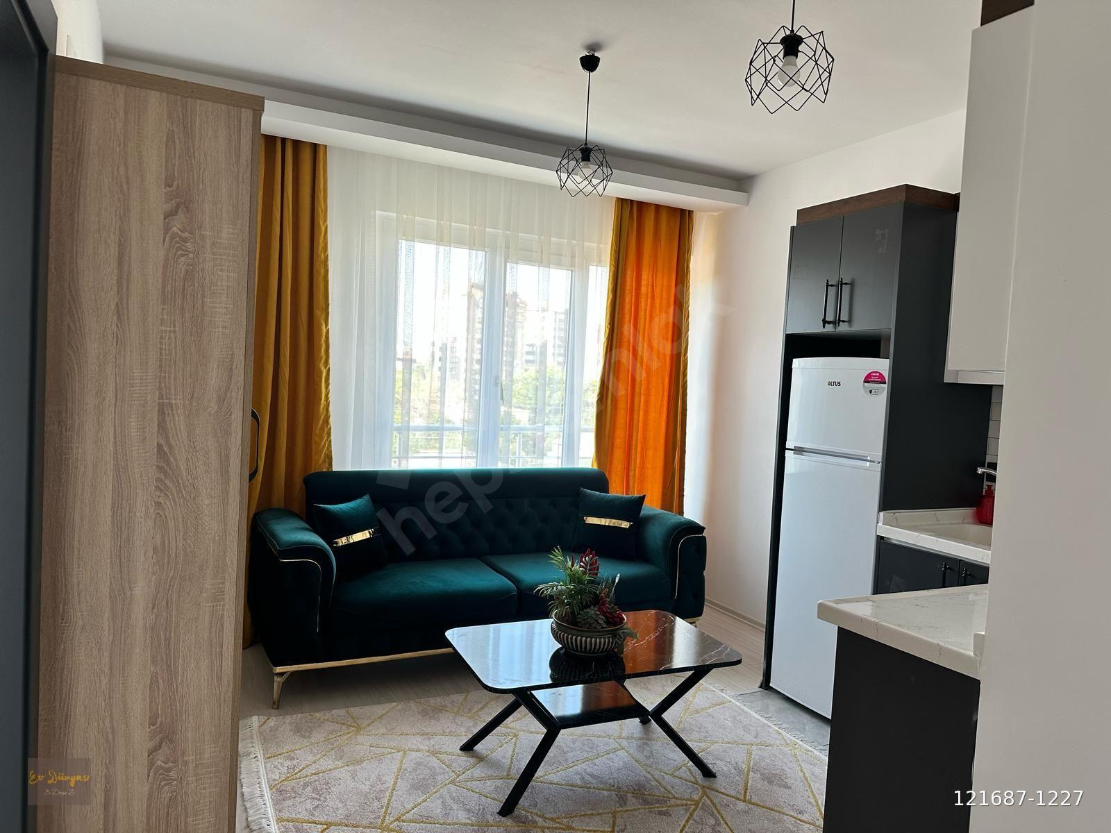 EV DÜNYASINDAN/TALASDA SIFIR BİNA SIFIR EŞYALI LÜKS 1+1 DAİRE