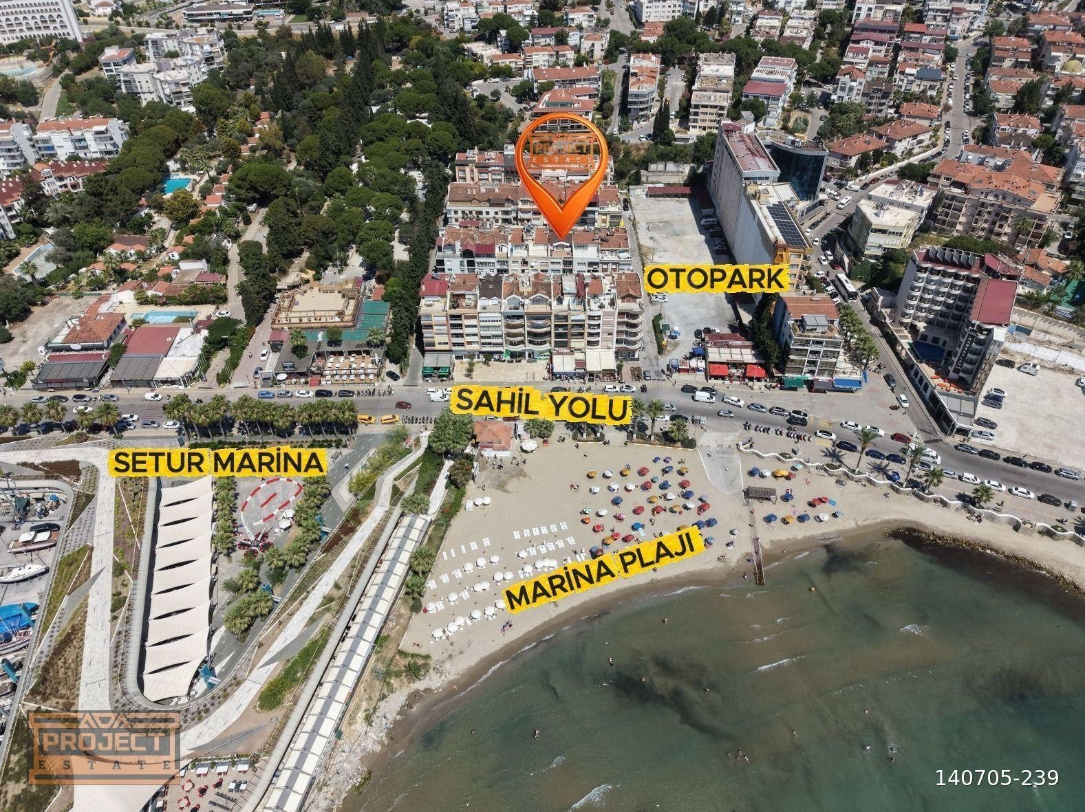 KUŞADASI MARİNA'DA AVM VE PLAJA 60 METRE MESAFEDE ASANSÖRLÜ 3+1