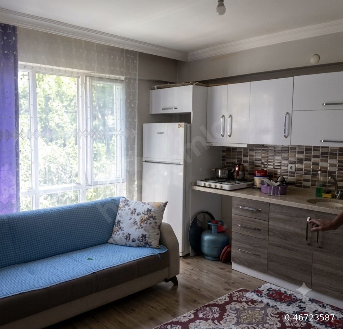 Sahibinden Full eşyalı , Geniş , ara kat 1+1