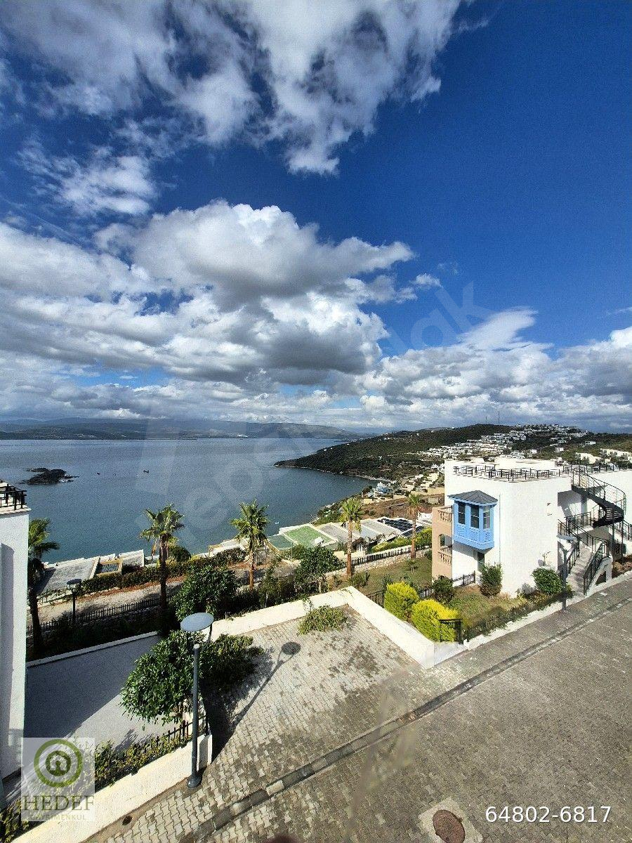 HEDEF'ten Bodrum Boğaziçi Fabay Mavikapı Evlerinde Satılık Şahane Deniz Manzaralı 1+1 Daire