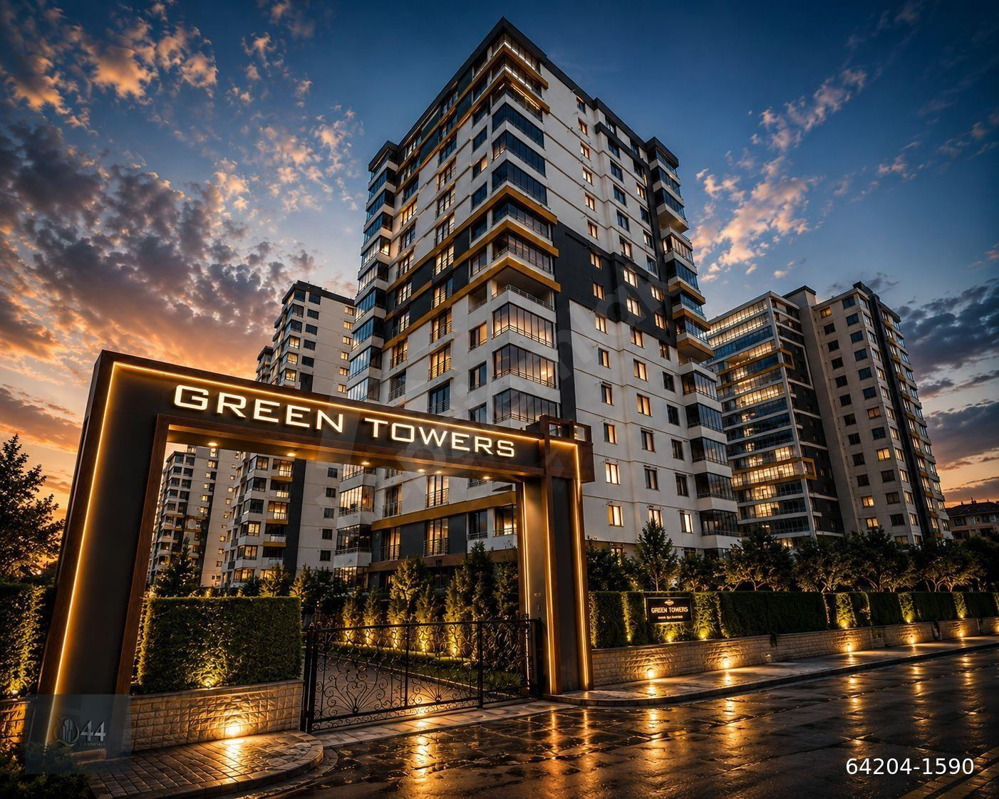44 EMLAK'TAN GREEN TOWERS'TA SATILIK 3+1 FUL MANZARALI DAİREMİZ