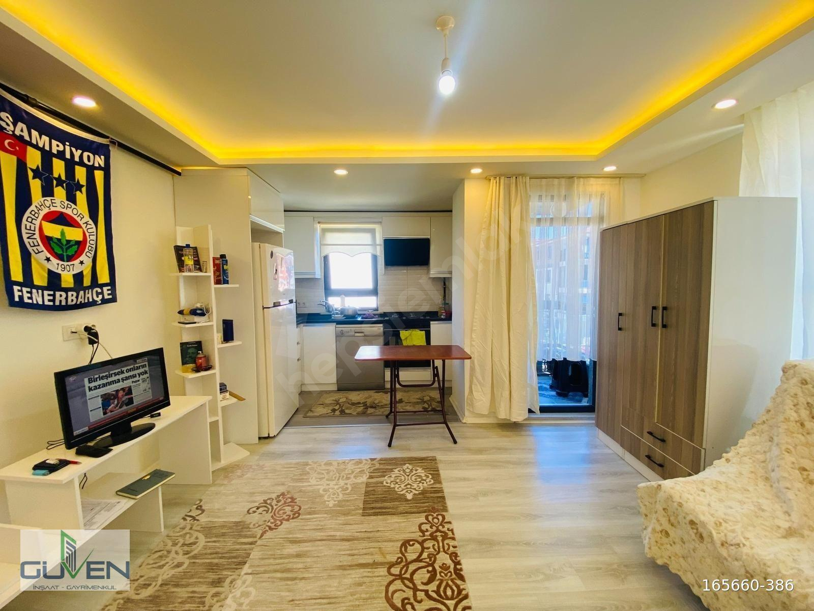 GÜVEN'DEN CADDEYE YAKIN KOMBİLİ,CAM BALKONLU ÖN CEPHE 1+1 DAİRE