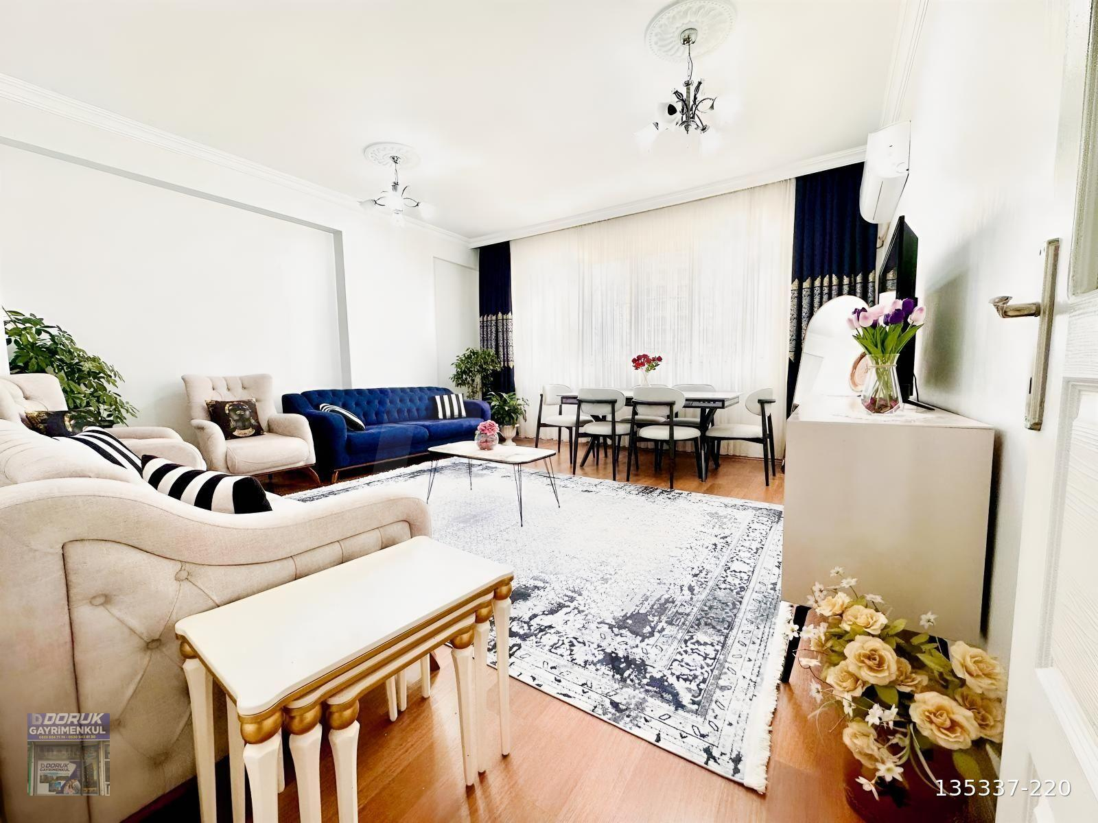 DORUK GAYRİMENKUL'DEN AKKENT DE KİLERLİ GENİŞ OTURUMLU 3+1 DAİRE
