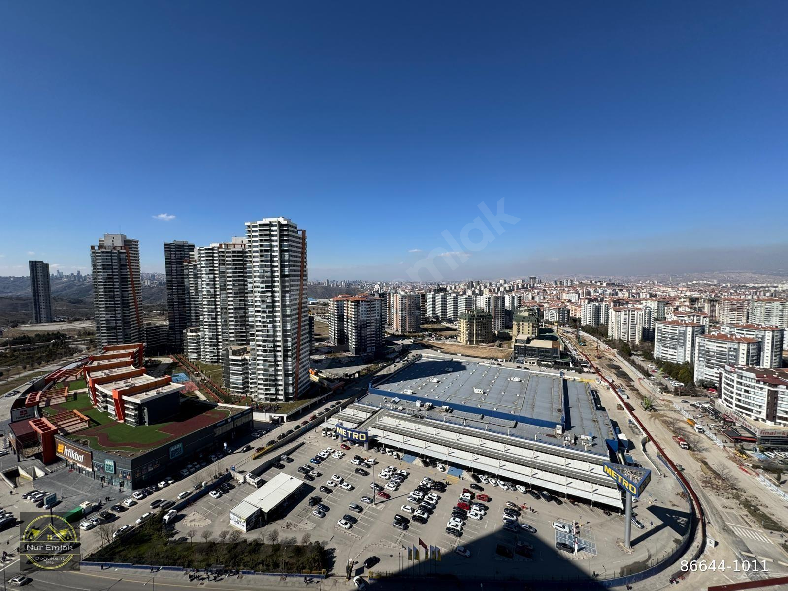 NUR EMLAK'DAN LEGEND LİFE TOWER'DE EŞSİZ MANZARALI 2+1 KİRALIK