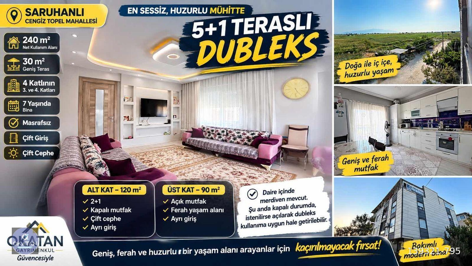 CENGİZ TOPELDE SESSİZ HUZURLU GENİŞ AİLELER İÇİN HARİKA DUBLEKS