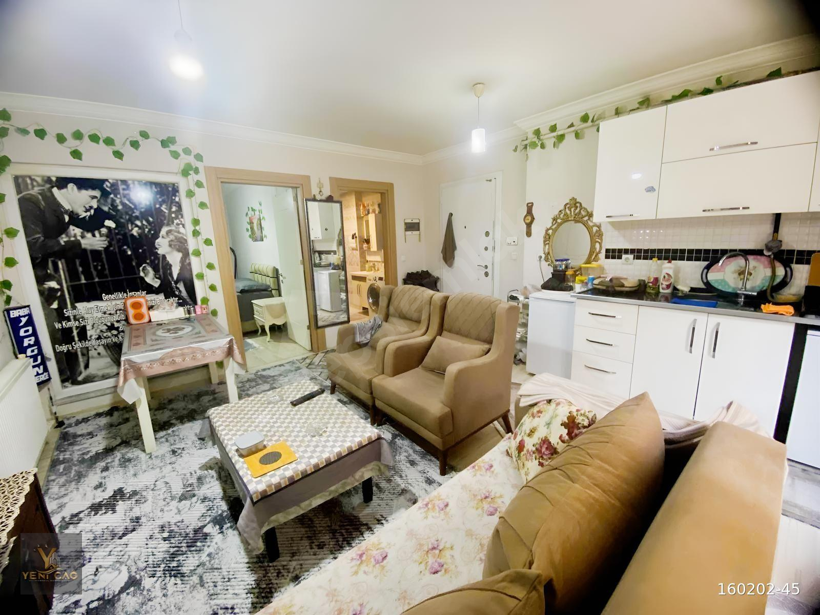 YENİ ÇAĞ EMLAKTAN SATILIK EŞYALI BALKONLU 1+1 DAİRE