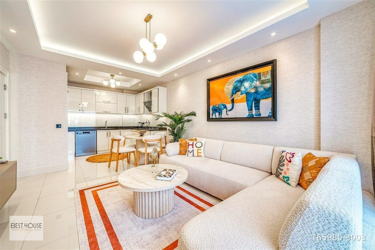 ALANYA TOSMUR’DA DENİZ MANZARALI ULTRA LÜKS EŞYALI 1+1 SATILIK DAİRE