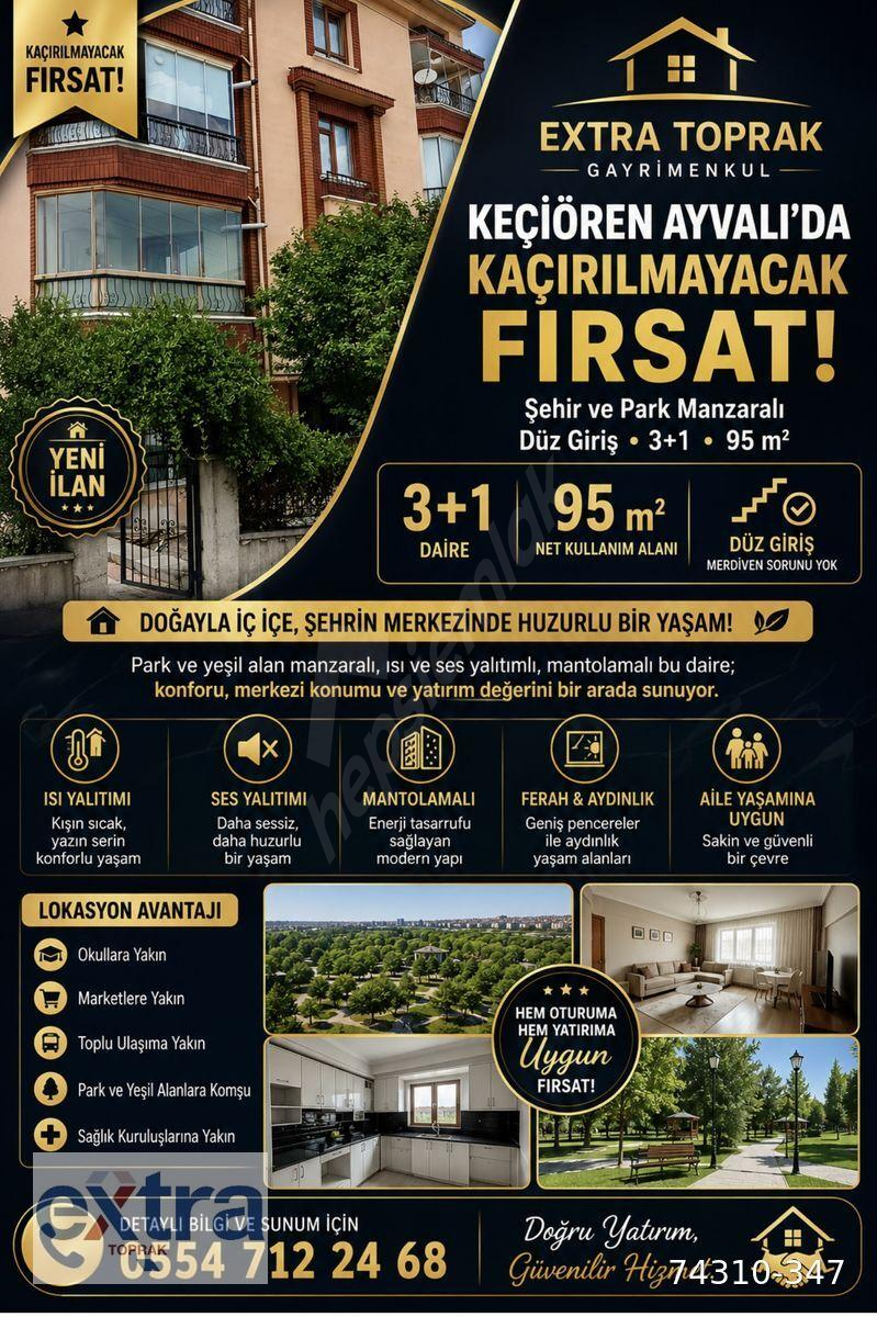 🏆 KEÇİÖREN AYVALI'DA YAŞAM KALİTENİZİ YÜKSELTECEK ÖZEL BİR FIRSAT!
