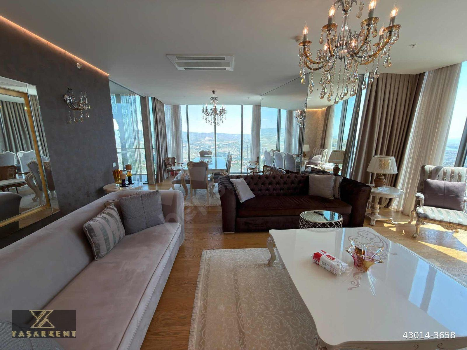 ONE TOWER KİRALIK 5+1 MOBİLYALI DAİRE YAŞARKENT'TEN
