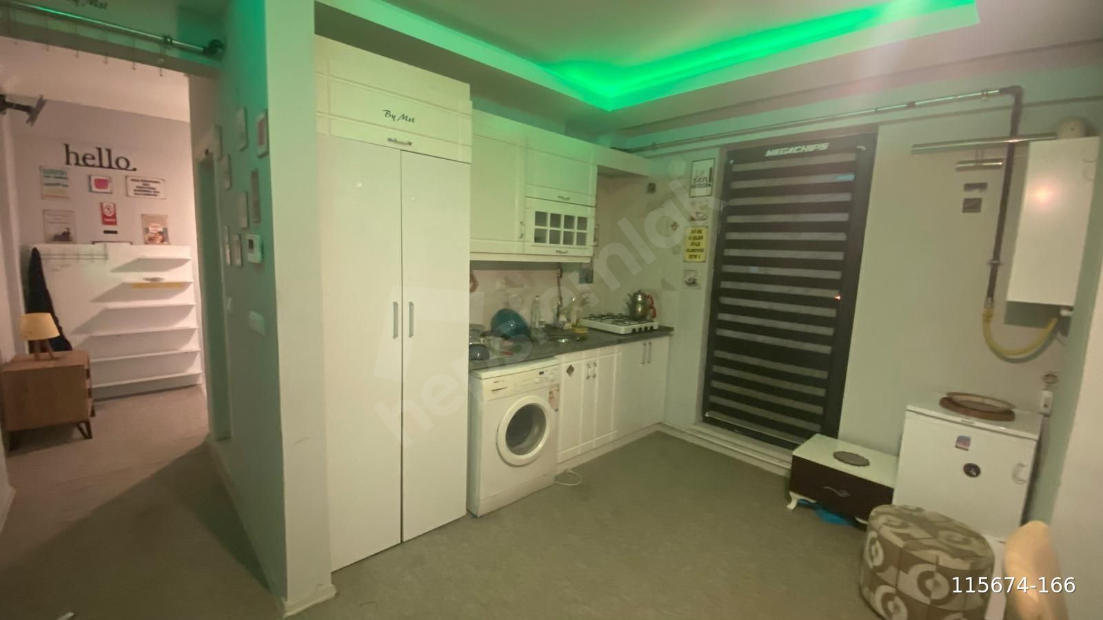 YENİMAHALLEDE EŞYALI SATILIK 1+1 DAİRE