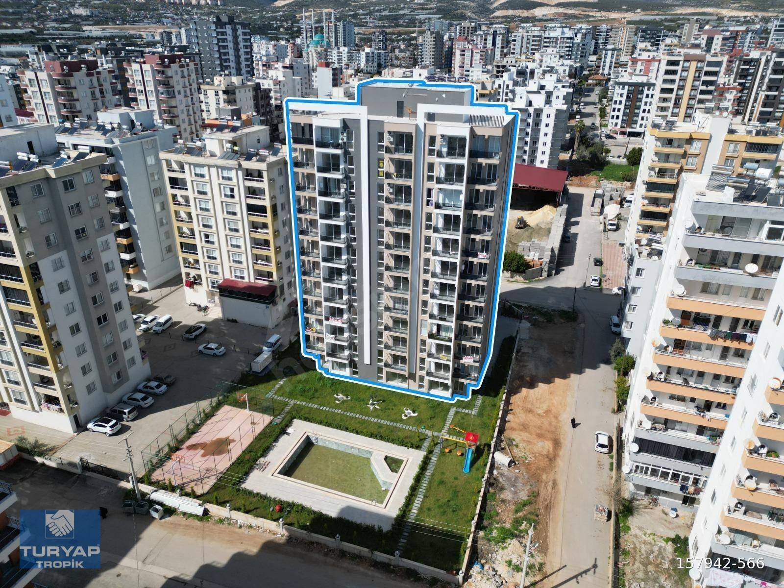TURYAP TROPİK'TEN ERDEMLİ MERKEZ'DE EŞYALI KİRALIK 1+1 DAİRE
