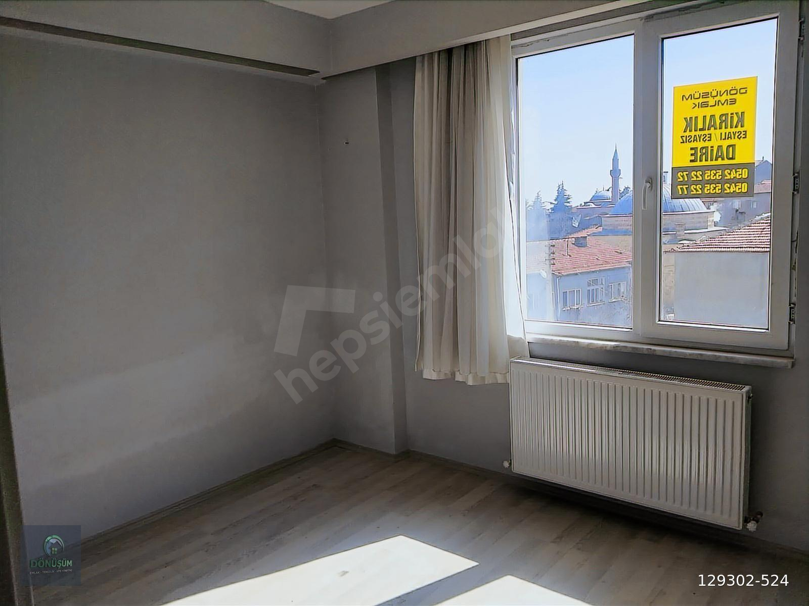 DÖNÜŞÜM EMLAKTAN HACIBALI'DA 1+1 KİRALIK DAİRE