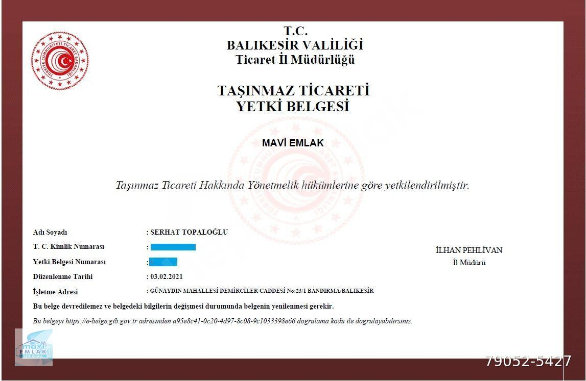 BANDIRMA MAVİ EMLAKTAN HACI YUSUF MAHALLESİNDE 2+1 SATILIK DAiRE