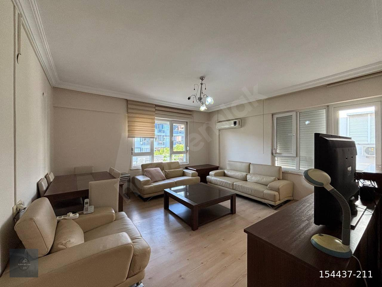 ALANYA MERKEZ'DE DENİZE ÇOK YAKIN 2+1 FULL EŞYALI KİRALIK DAİRE