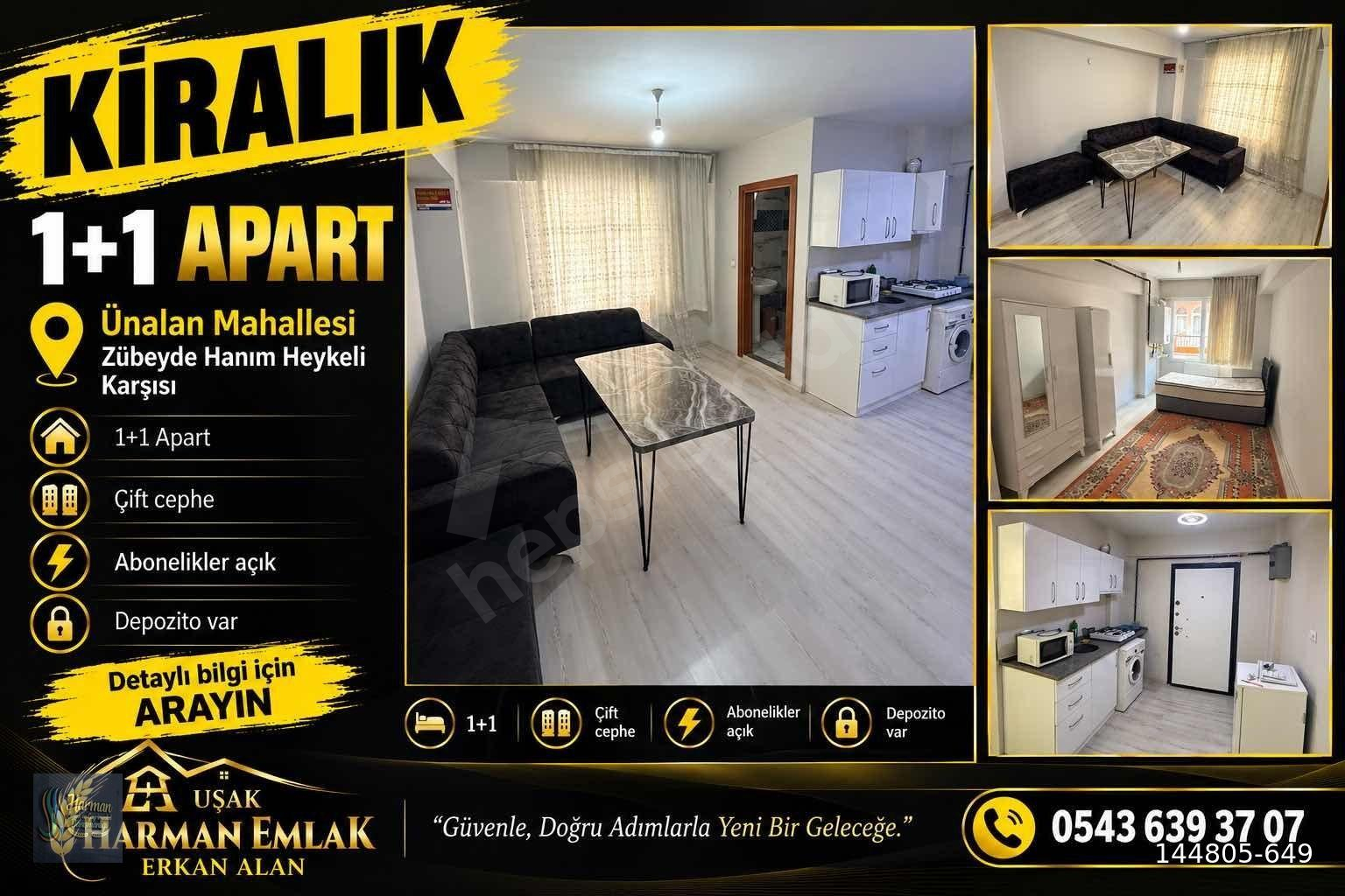 ZÜBEYDE HANIM HEYKEL KARŞISI KİRALIK 1+1