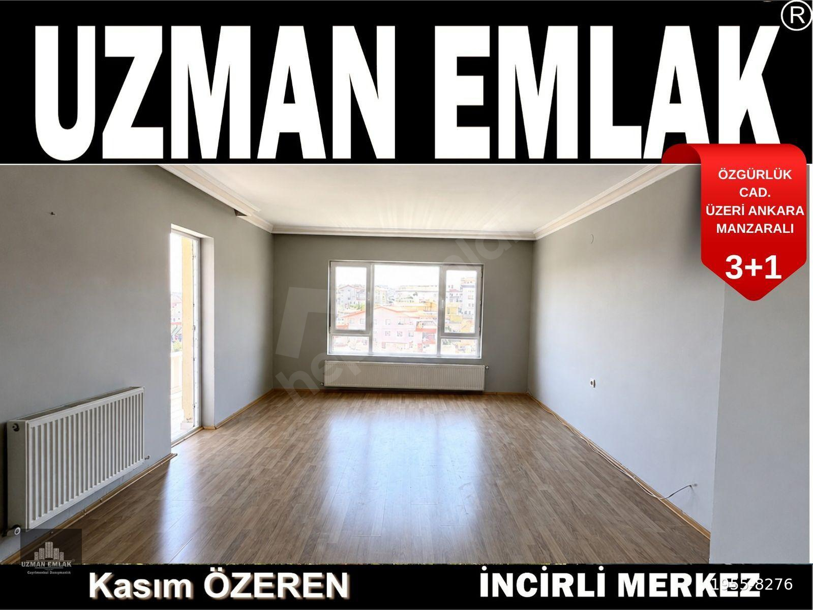 UZMAN EMLAK OFİSİNDEN (KÖK TAPU) ÖZGÜRLÜK CADDE ÜZERİ BAĞIMSIZ ANKARA MANZARALI 3+1 DAİRE