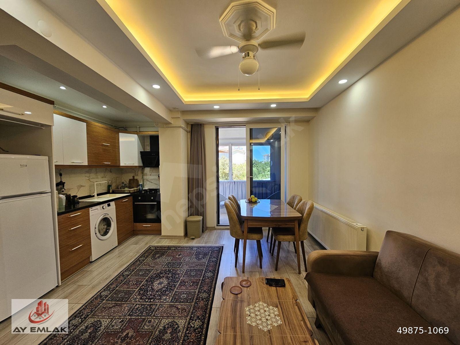 AY EMLAK'TAN YENİ BİNA GİRİŞ KAT FUL EŞYALI 1+1 DAİRE