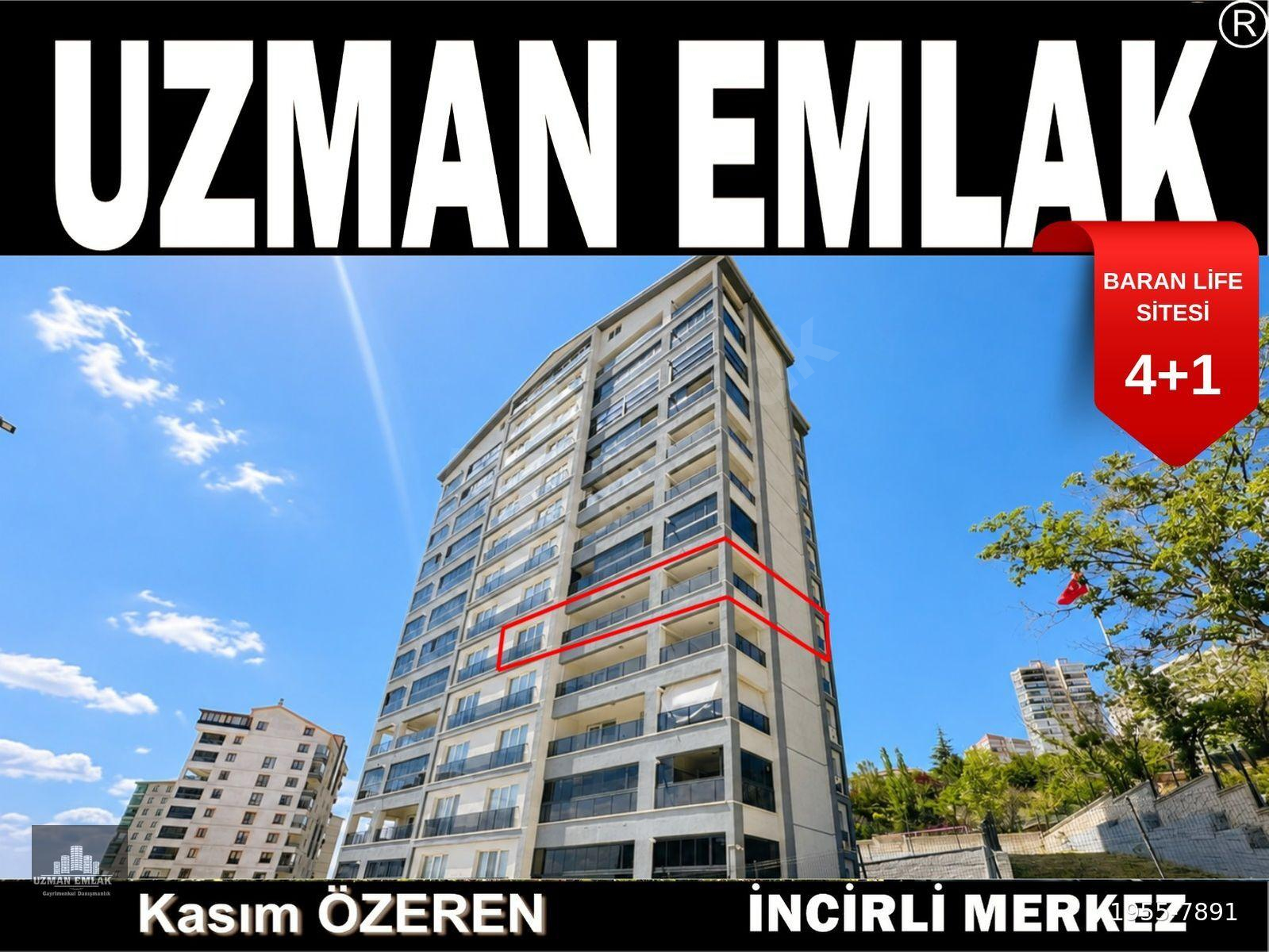UZMAN EMLAK'DN KAYALAR MH.DE SİTE İÇERSİNDE 6.KATTA GİYİNME ODALI,EBEVEYN BANYOLU,GENİŞ BALKONLU 4+1