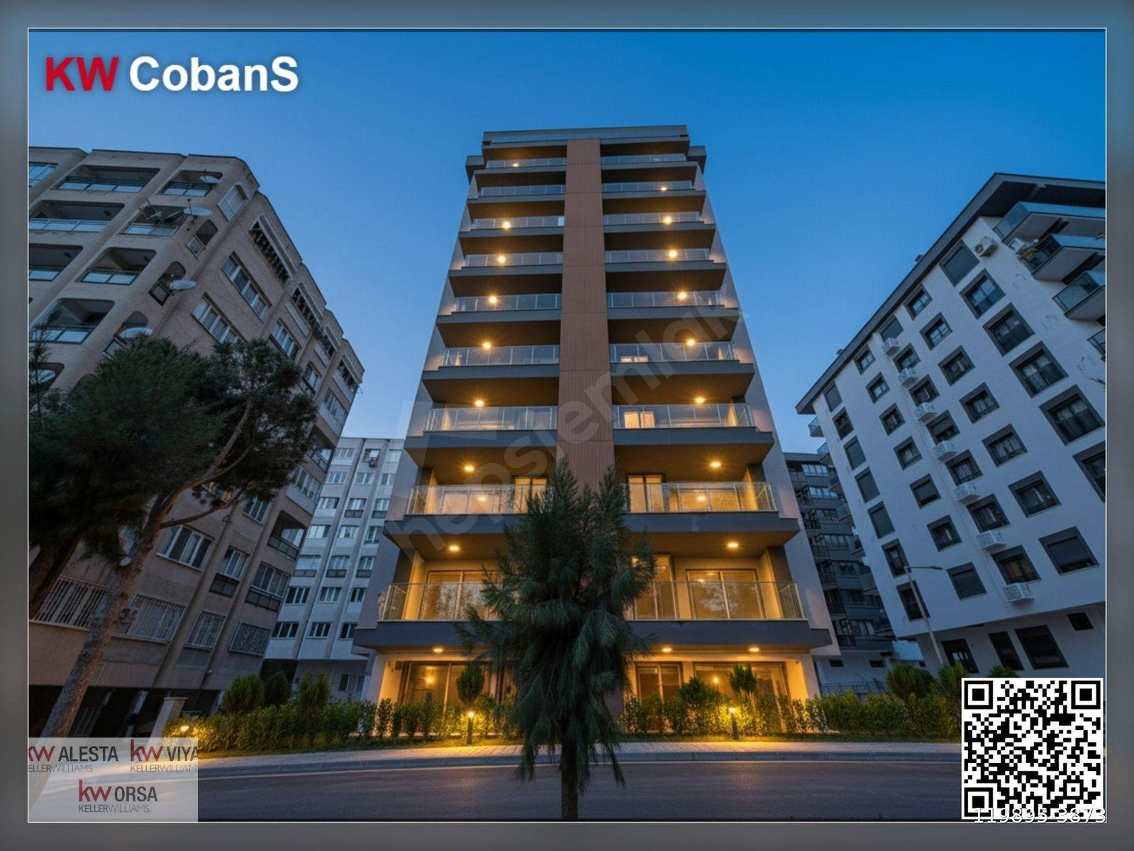 KW CobanS'tan Bornova Kazımdirik'te Ümsan İnşaat Yapımı Sıfır 130 m² 3+1 Daire!