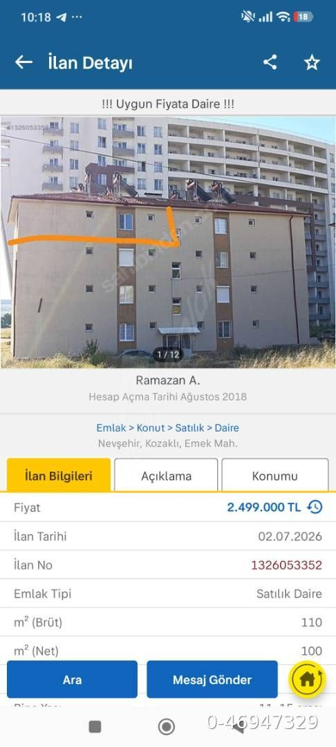 !!! UYGUN FİYATA DAİRE !!!