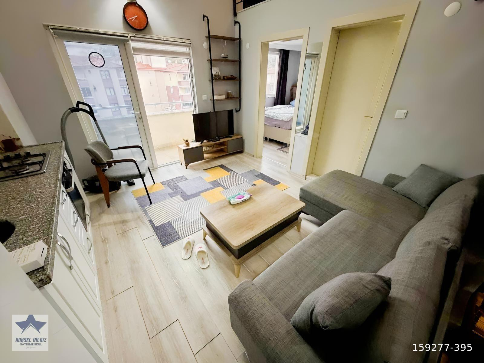 1+1 55 m2 emniyet müdürlüğü yakını dubleks eşyalı kiralık daire