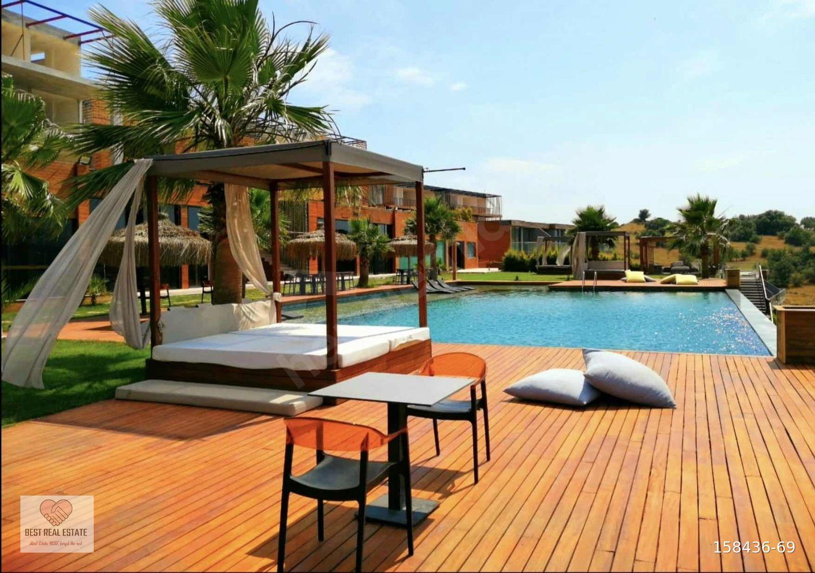 MUĞLA BODRUM MEŞELİK 2+1 HAVUZLU LÜKS BAHÇE KATI SATILIK DAİRE