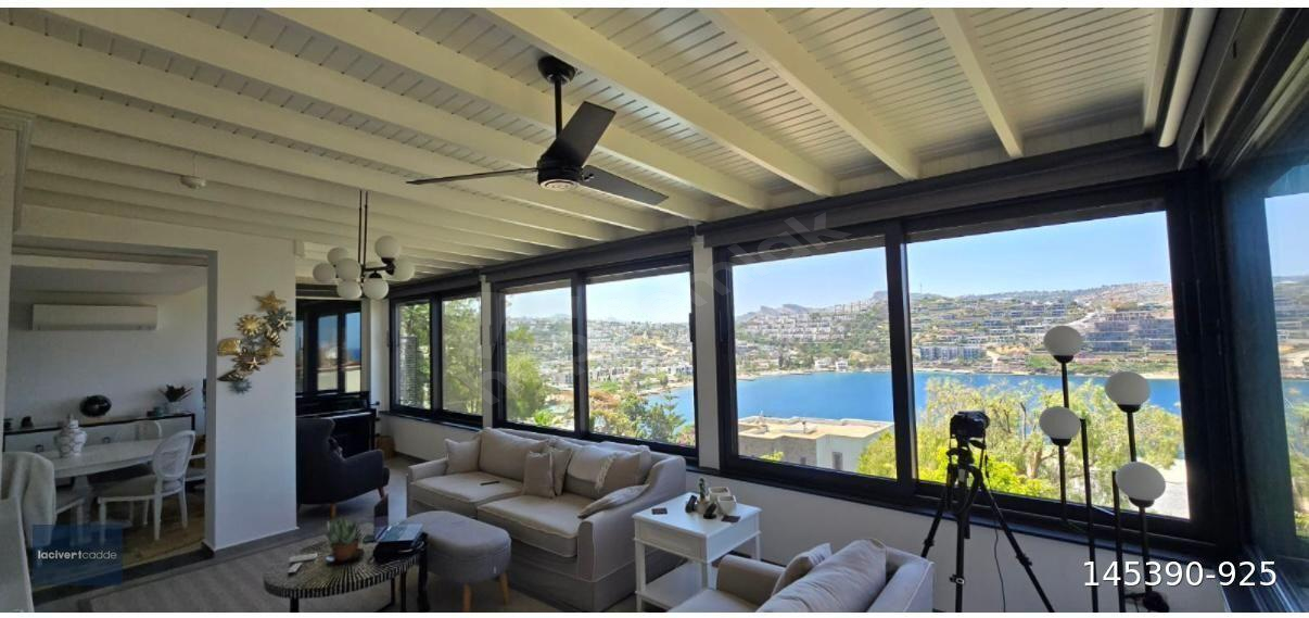 Bodrum Küçükbük'te Muhteşem Deniz Manzaralı 2+1 Daire