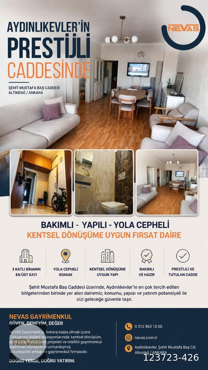 NEVAS - Aydınlıkevler’in En Değerli Noktasında Fırsat Daire